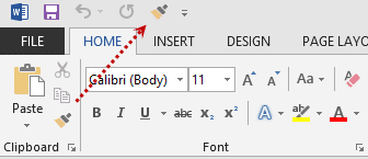 Customize Quick Access Toolbar