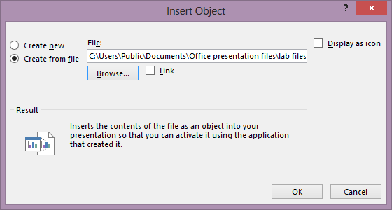 How to Insert Object How to Insert Object