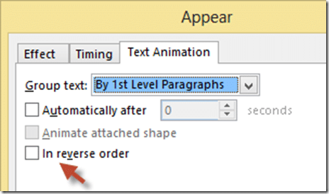 Show bottom up approach in powerpoint