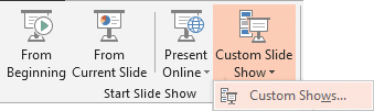 PowerPoint custom slide show