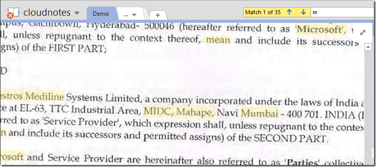search for text inside scanned documents with OneNote OCR