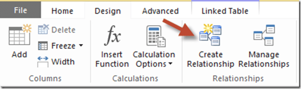 Powerpivot Create Relationship