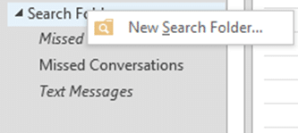 Outlook search folder - Dr. Nitin Paranjape