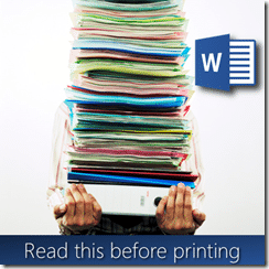 why do we still print documents