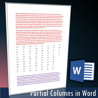 Word sections - continuous section break - Dr. Nitin Paranjape