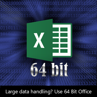 use 64 bit Office for handling large data- Dr. Nitin Paranjape