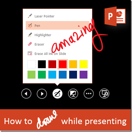 How to draw on-screen while presenting