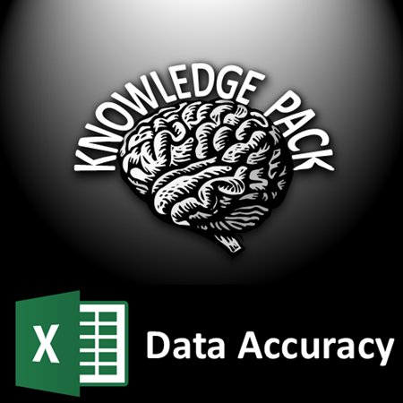 Excel data accuracy knowledge pack