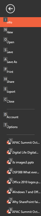 Quickly access this number of presentations
