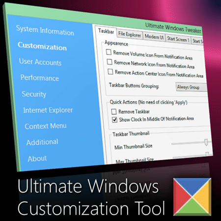 Ultimate Windows Tweaker: the Best Windows Customization Tool Ultimate Windows Tweaker: the Best Windows Customization Tool