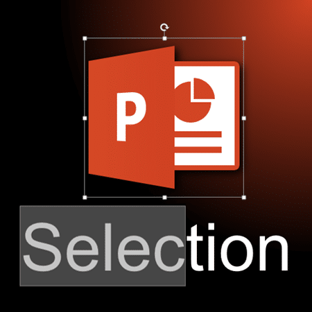 selecting things in PowerPoint