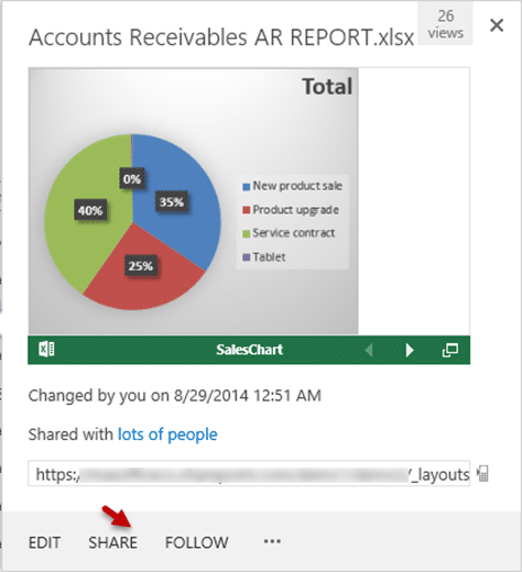 delivering Excel reports - Share on Sharepoint