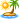 Island with a palm tree
