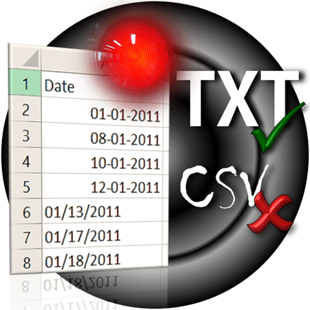 CSV import date problem