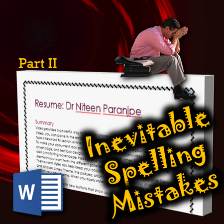 how to hide false spelling mistakes - Dr. Nitin Paranjape