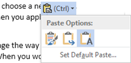 Copy paste - paste as text only Copy paste - paste as text only