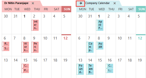 image multiple calendars
