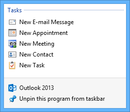 PIN to taskbar