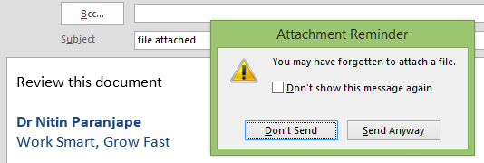 outlook attachment reminder outlook attachment reminder