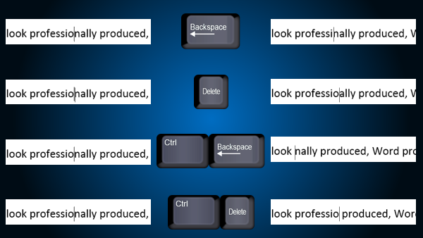 backspace and delete