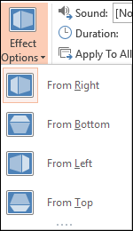 Powerpoint Effect Options