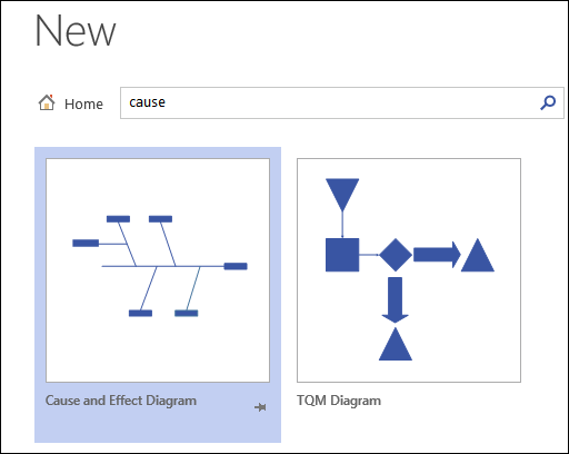 Visio cause and effect diagram