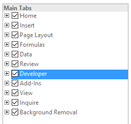 Developer Menu Enable Scroll bar in Developer Menu