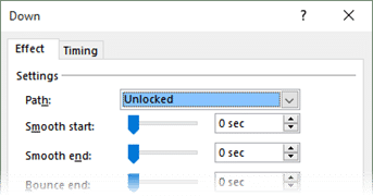 Smooth start and end