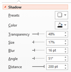 Shadow Settings