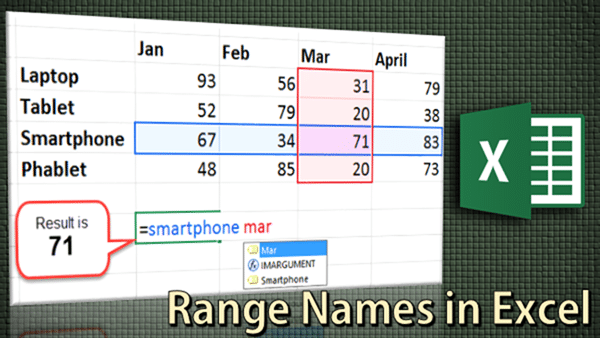 range names in Excel