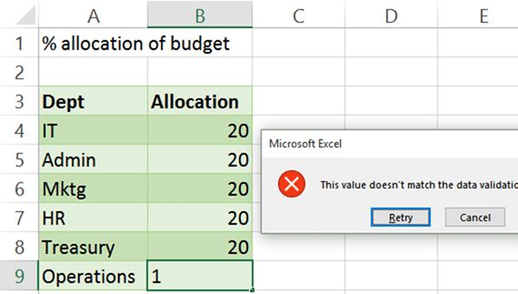 image Data Validation using Formula - failed validation error