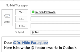 @name in Outlook converted to Hyperlink