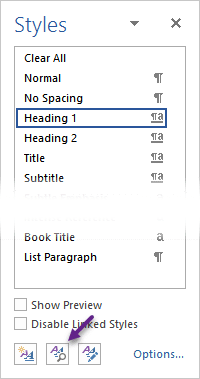 Word Style Inspector - Styles pane