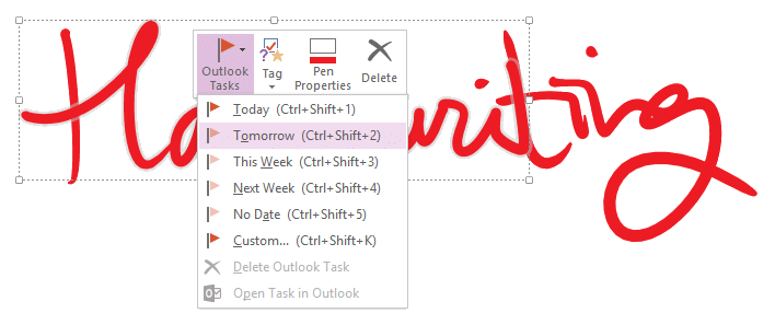 image Handwritten notes to Tasks - Toolbar