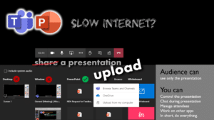Slow internet how to use teams