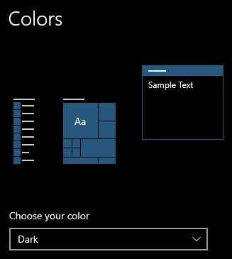 Windows 10 Dark theme.
