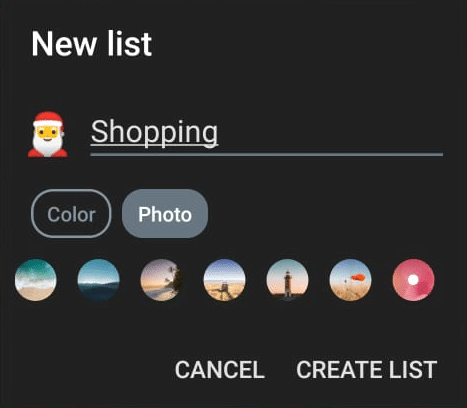 New list creation in Microsoft To Do app