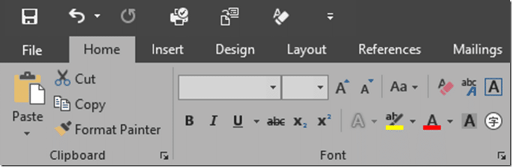 change Office UI to dark gray theme dark gray theme in Office