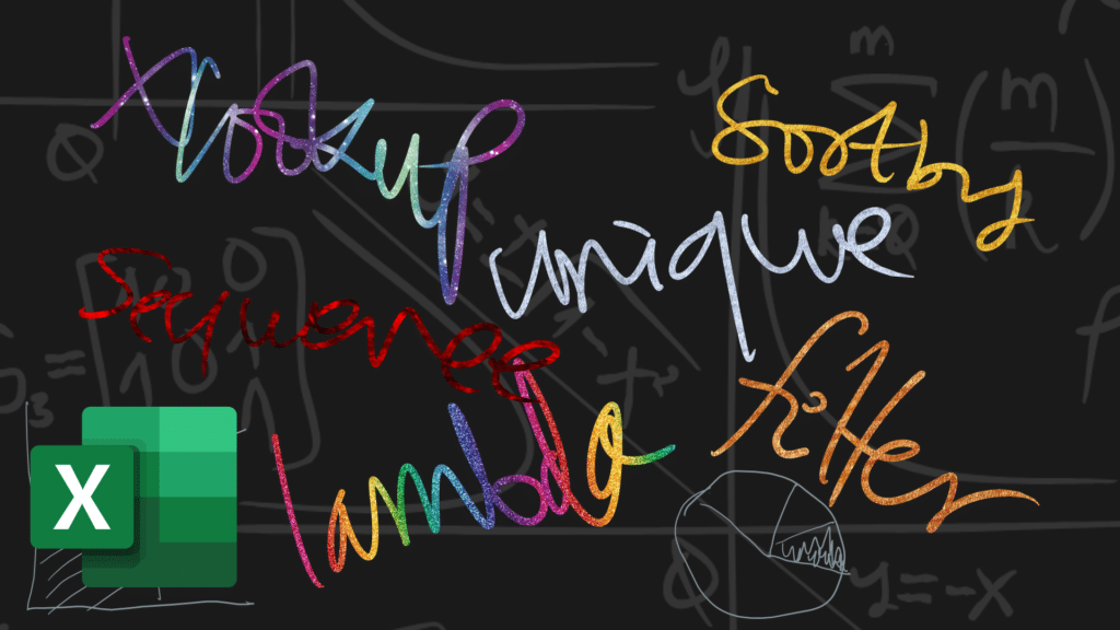 Excel new functions poster