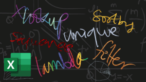 Excel new functions poster