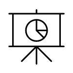 manage multiple powerpoint presentations icon - Decorative