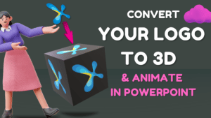 3D logo animation poster