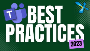 Teams best practices poster