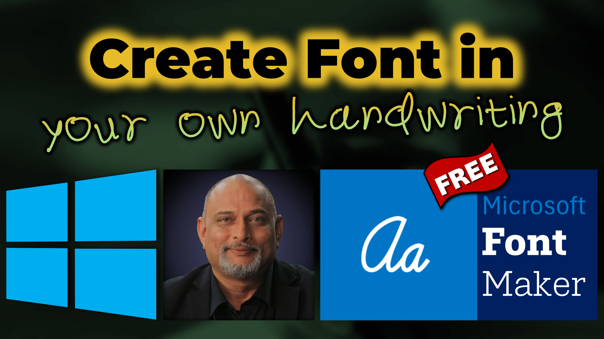 Create new font in your handwriting for free